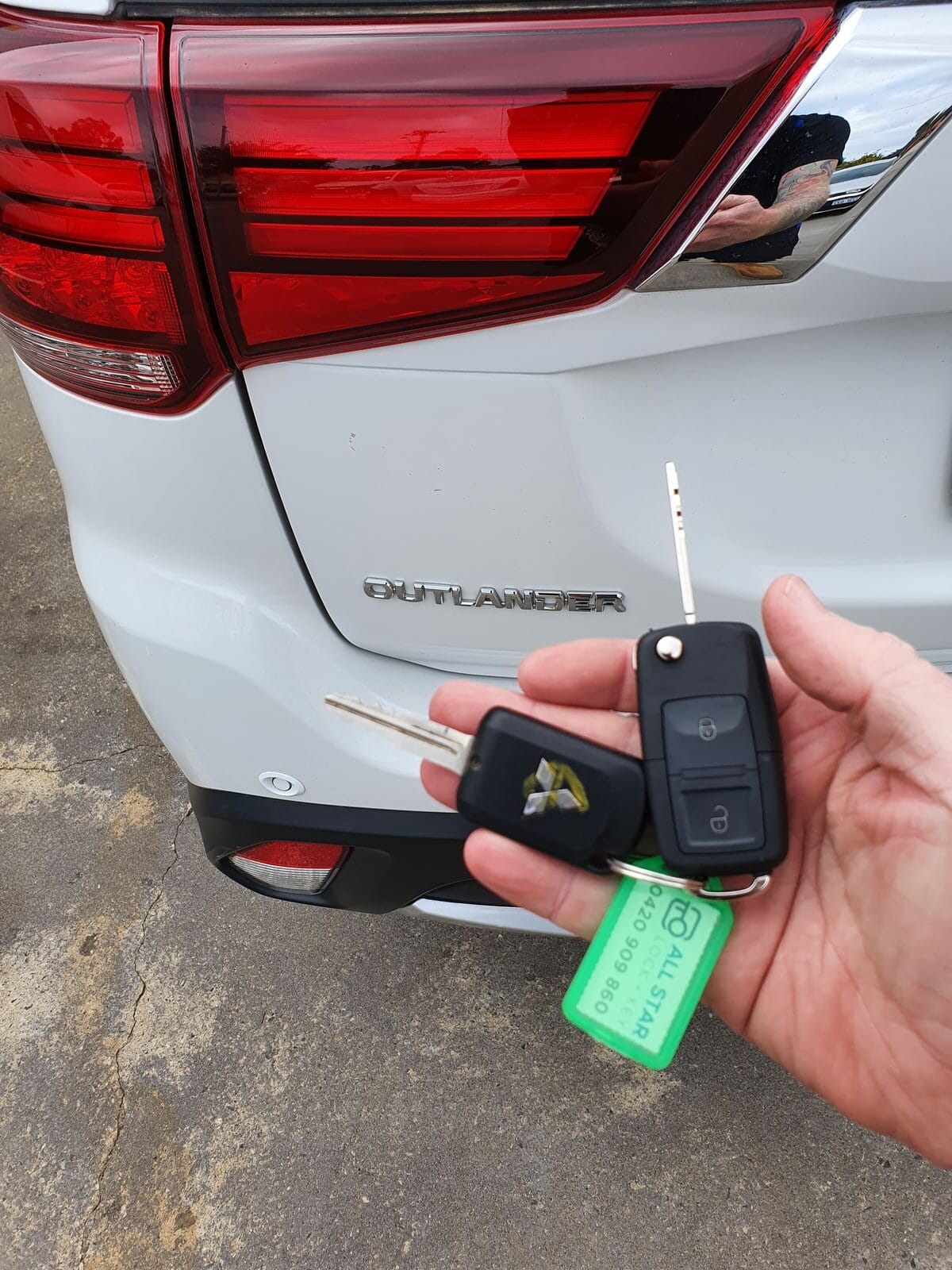Mitsubishi Outlander key cut and programmed on-site Perth